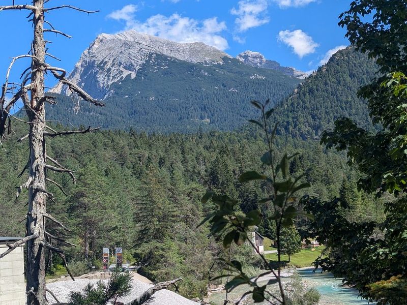 Blick Richtung Karwendel nahe Scharnitz