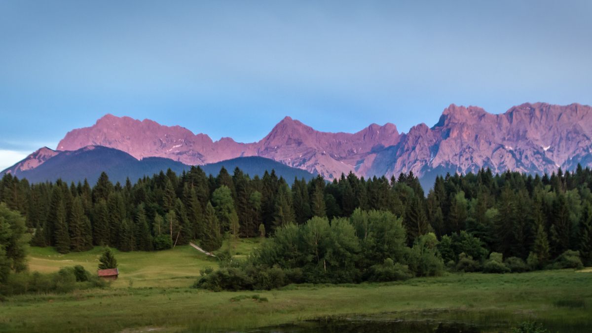 Das Karwendel im Abendlicht