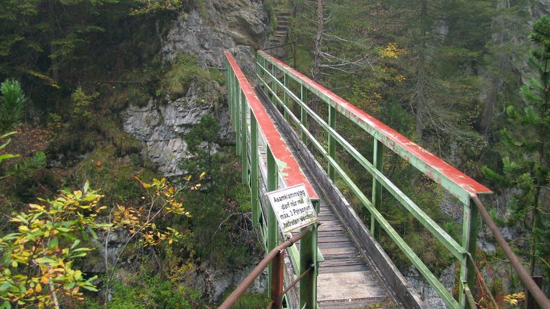Brücke über die Asamklamm bei Eschenlohe