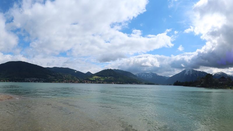 Panorama vom Tegernsee, Seepromenade Bad Wiessee