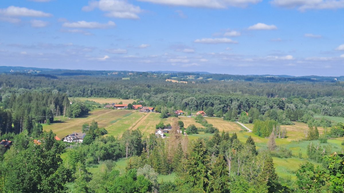Aussicht von der Berghalde in Penzberg