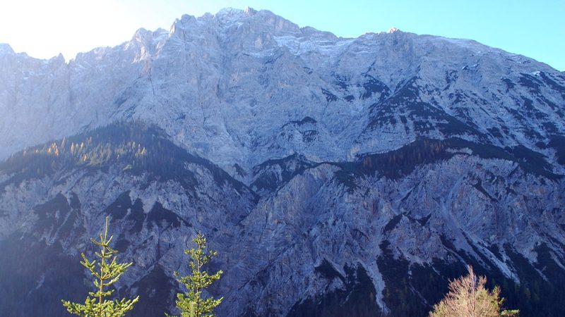 Die Nordseite des Hohen Gleirsch, vom Hinterautal aus gesehen