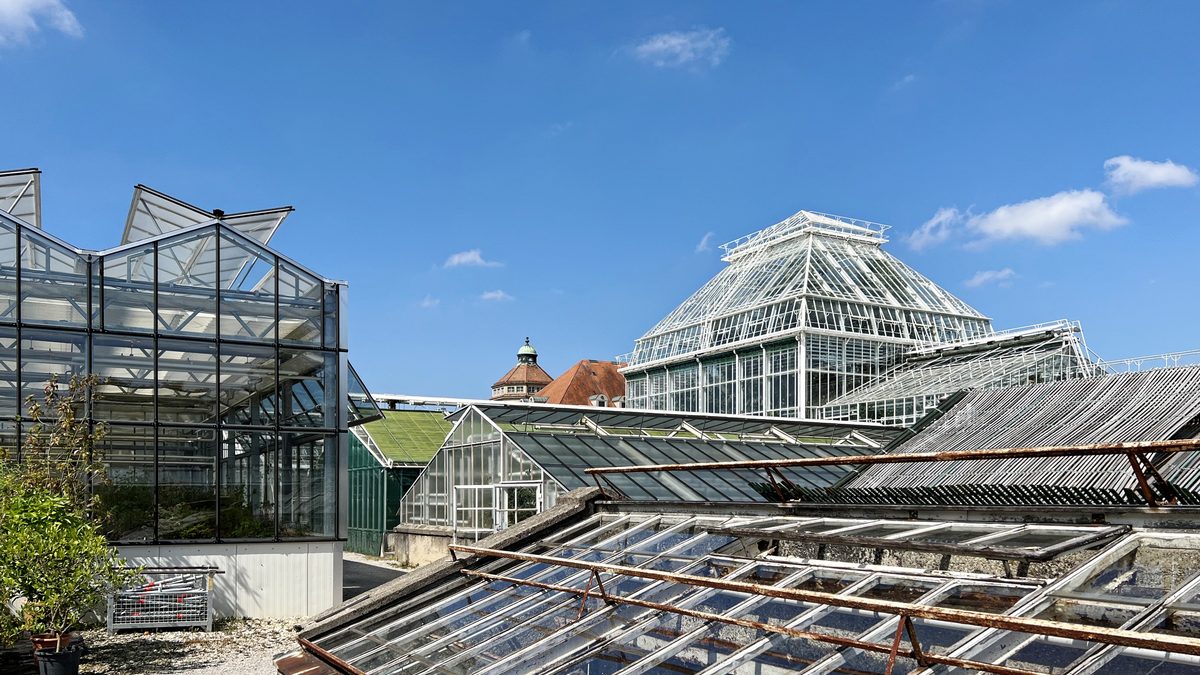 Gewächshäuser im Botanischen Garten München