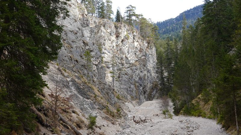 Die Hüttlebachklamm bei Krün in der Alpenwelt Karwendel
