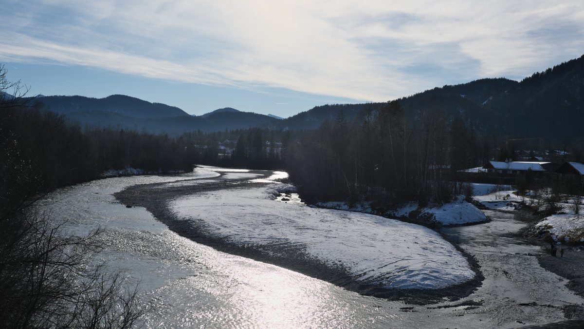 Die Isar bei Lenggries