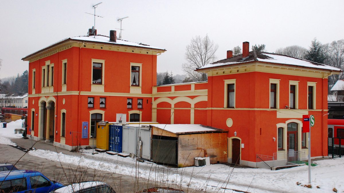 Der historische Bahnhof Possenhofen