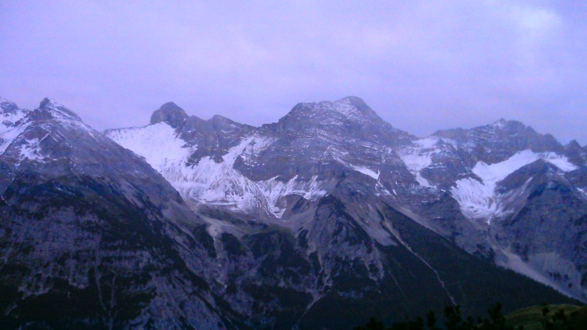 Die Hinterautalkette im Karwendel