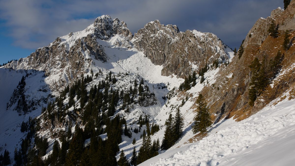 Die Große Klammspitze in den Ammergauer Alpen