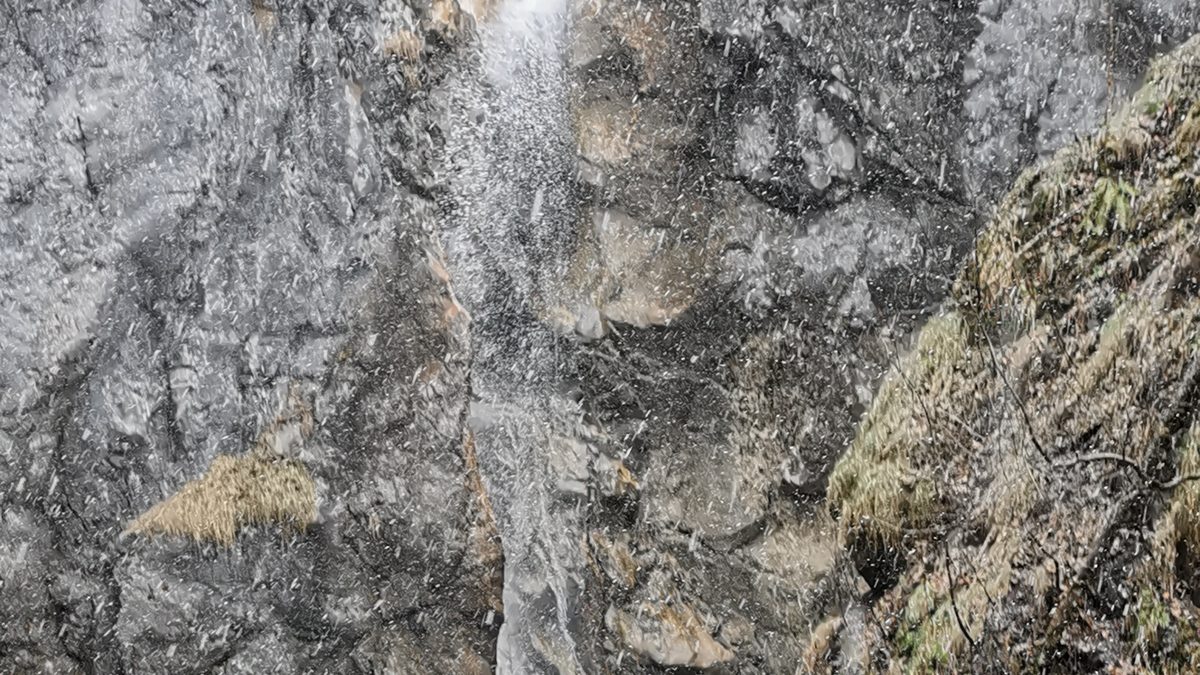 Der obere Lainbachfall bei Kochel am See