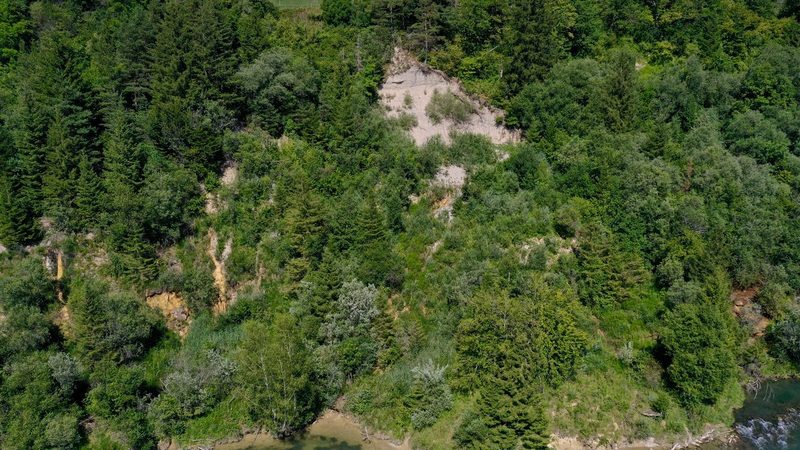 Prallhang des Lechs bei Kinsau