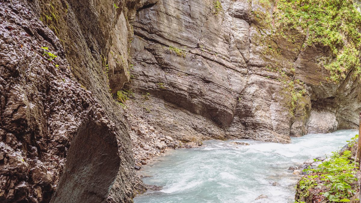 Die Partnachklamm bei Garmisch-Partenkirchen