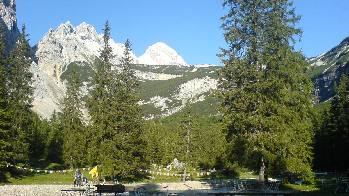 Die Reintalangerhütte im hinteren Reintal