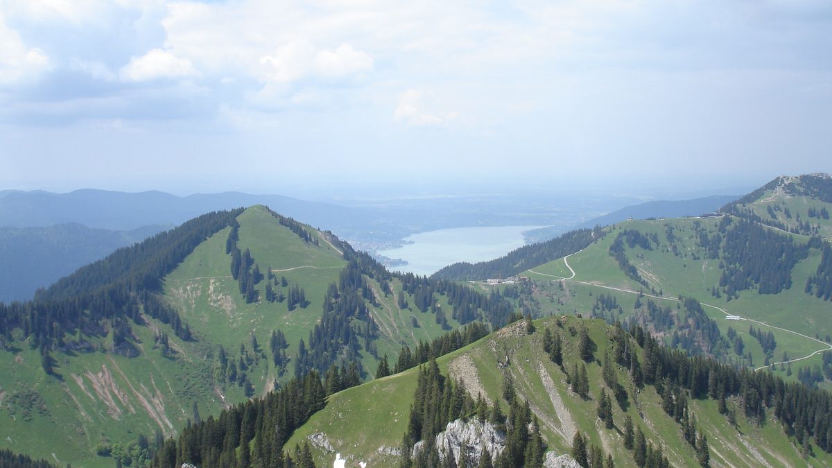 Blick vom Risserkogel auf den Tegernsee