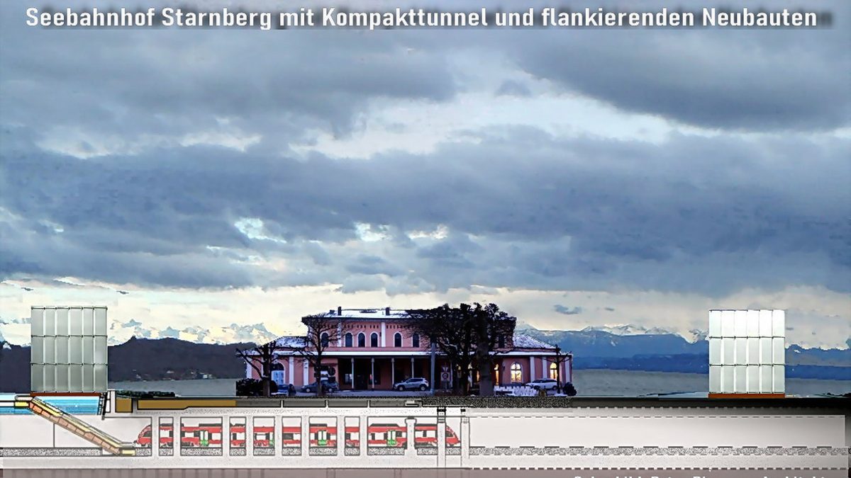 Der Seebahnhof am Ufer in Starnberg