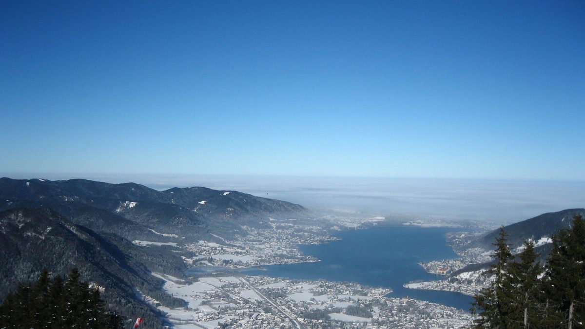 Der Tegernsee an einem Wintertag