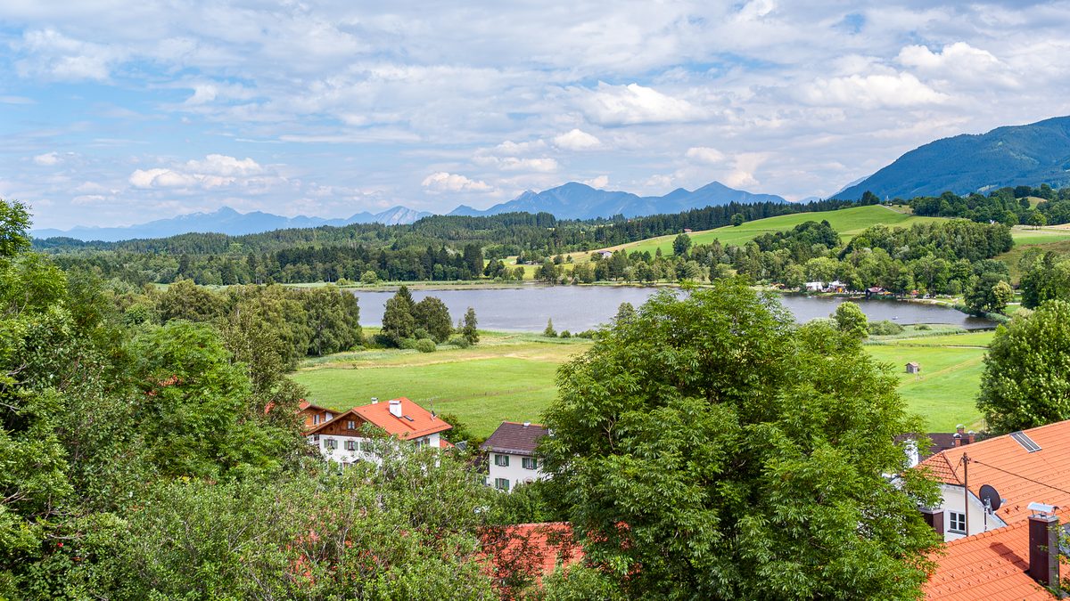 Blick über den Soier See bei Bad Bayersoien