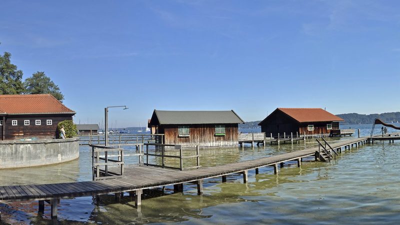 Das Strandbad Feldafing am Starnberger See