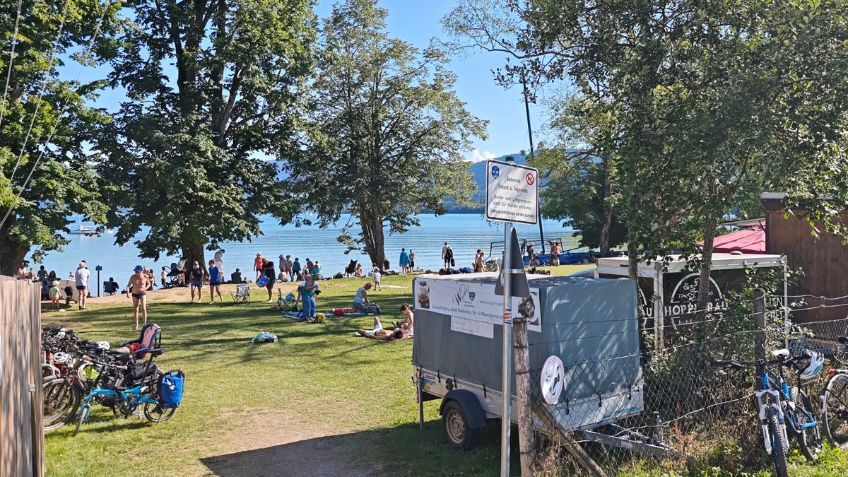 Das Seeufer bei Kaltenbrunn in Gmund am Tegernsee