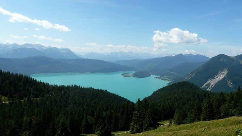 Der Walchensee vom Jochberg aus