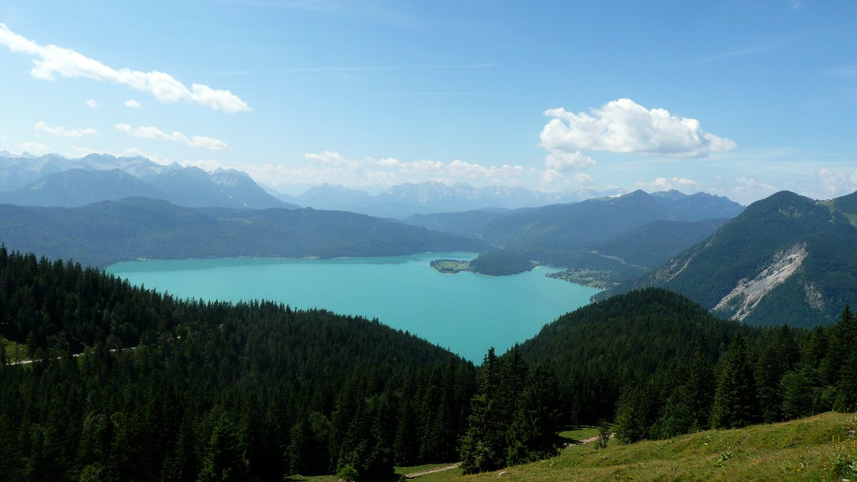 Der Walchensee vom Jochberg aus