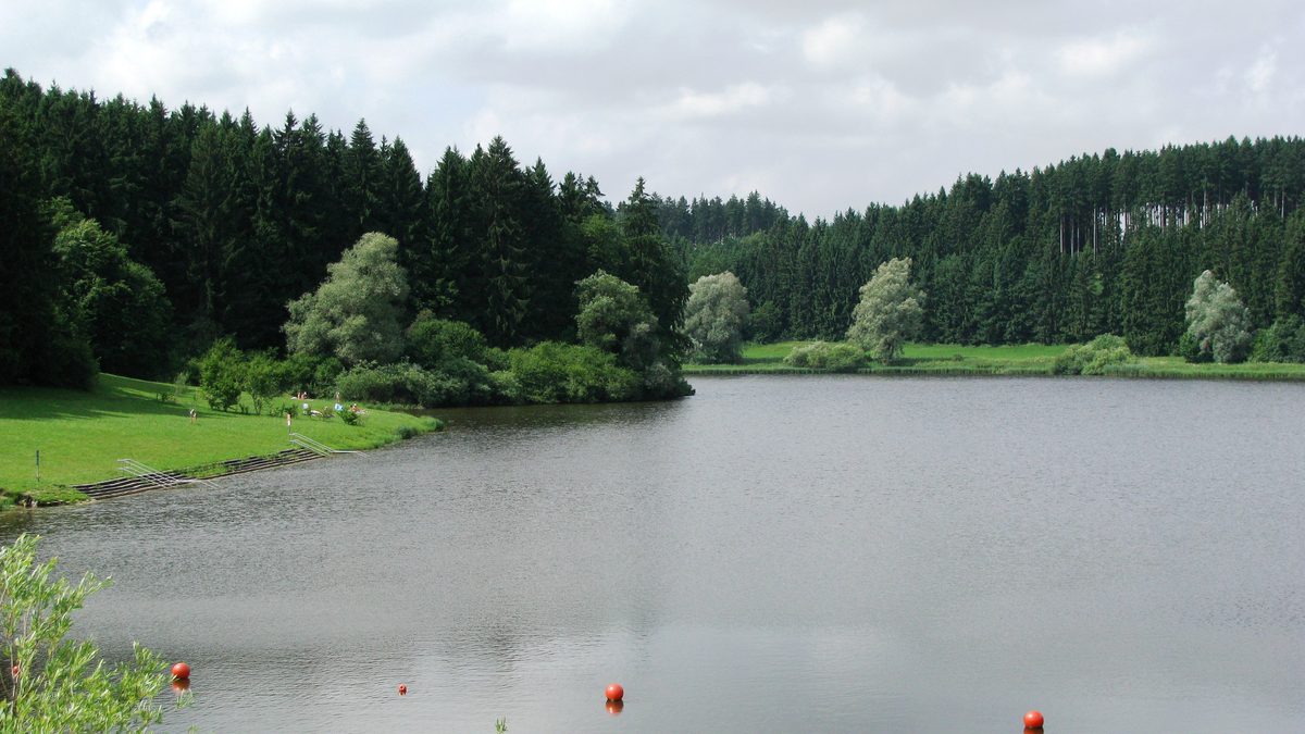 Der Windachspeicher im Landkreis Landsberg am Lech