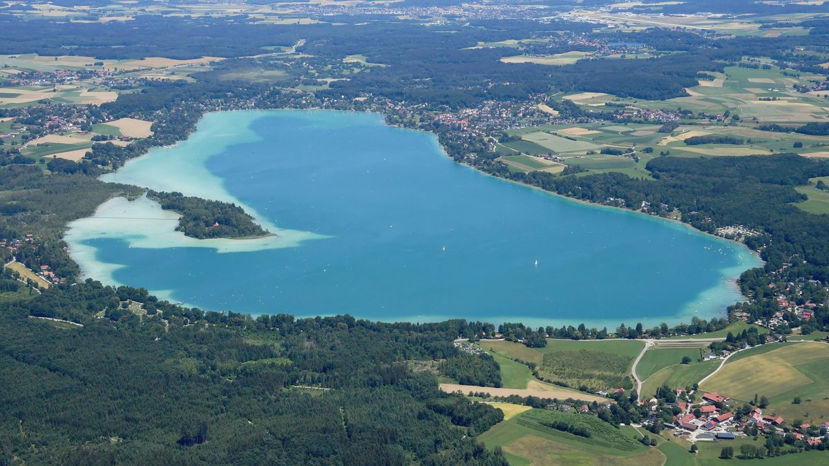 Der Wörthsee aus der Luft